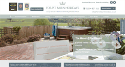 Desktop Screenshot of forestbarnholidays.co.uk